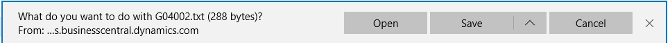 Prompt to save or open file